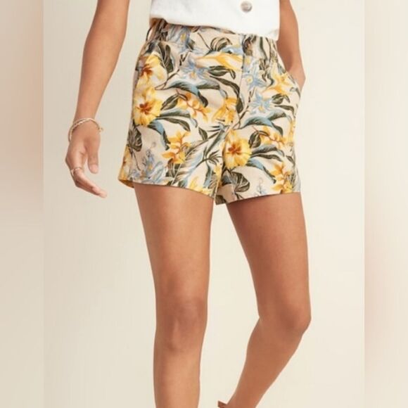 NWT Old Navy woman's Linen blend shorts - Picture 1 of 7
